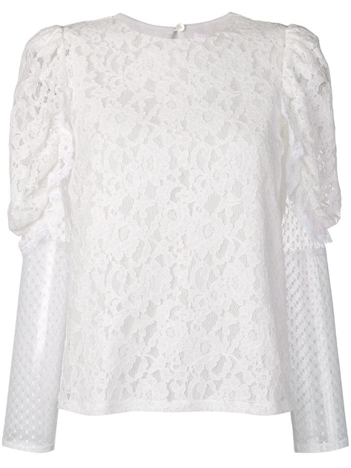 See By Chloé Longsleeved Lace Blouse - White