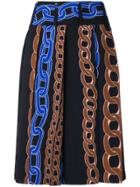 Marni Cable Chain Print Skirt - Black
