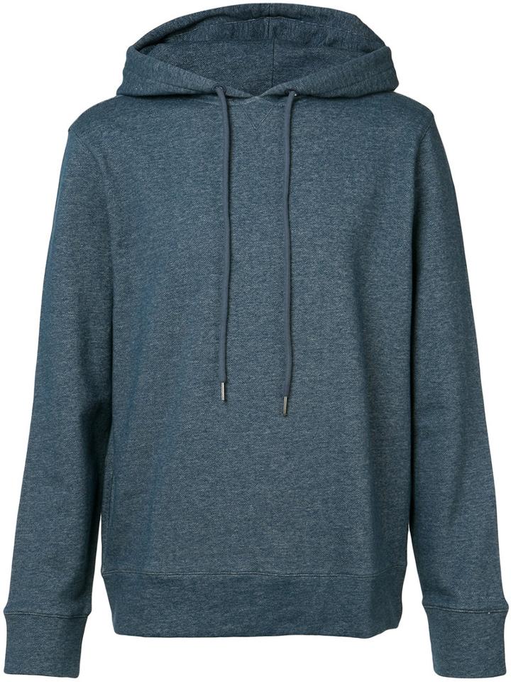 A.p.c. - Drawstring Hoodie - Men - Cotton - M, Blue, Cotton