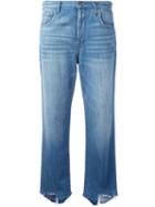 J Brand - 'ivy' High Rise Cropped Jeans - Women - Cotton - 29, Blue, Cotton