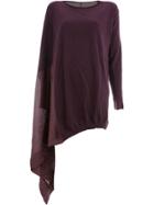 Masnada Asymmetric Jumper - Pink & Purple