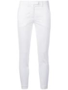 Dondup - Cropped Skinny Trousers - Women - Cotton/spandex/elastane - 32, Women's, White, Cotton/spandex/elastane