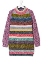 Burberry Kids Teen Turtleneck Knitted Sweater - Pink & Purple