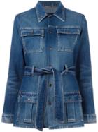 Saint Laurent 70's Army Coat, Women's, Size: Small, Blue, Cotton