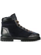 Santoni Lace-up Boots - Blue