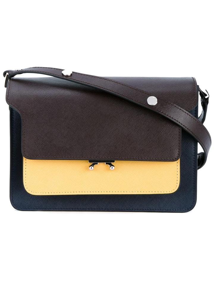 Marni Mini 'trunk' Shoulder Bag, Women's, Yellow, Calf Leather