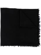 Ann Demeulemeester Knitted Cashmere Scarf - Black