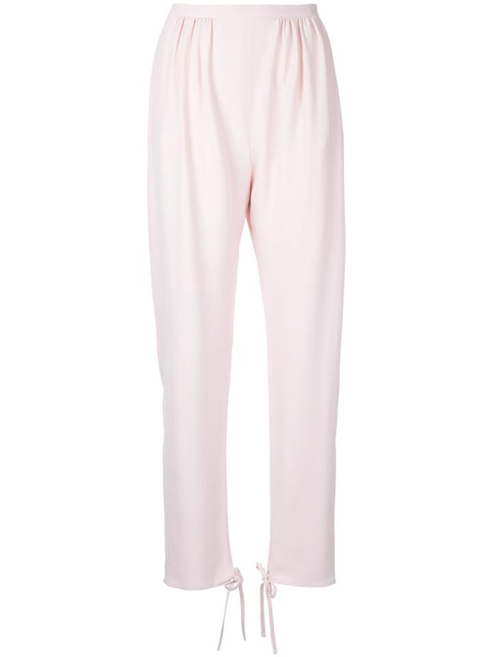 Chloé Tie Ankle Cuff Trousers - Pink & Purple