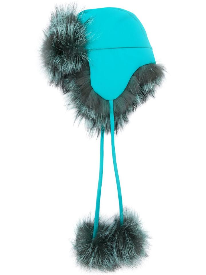 Fendi Aviator Winter Hat - Blue