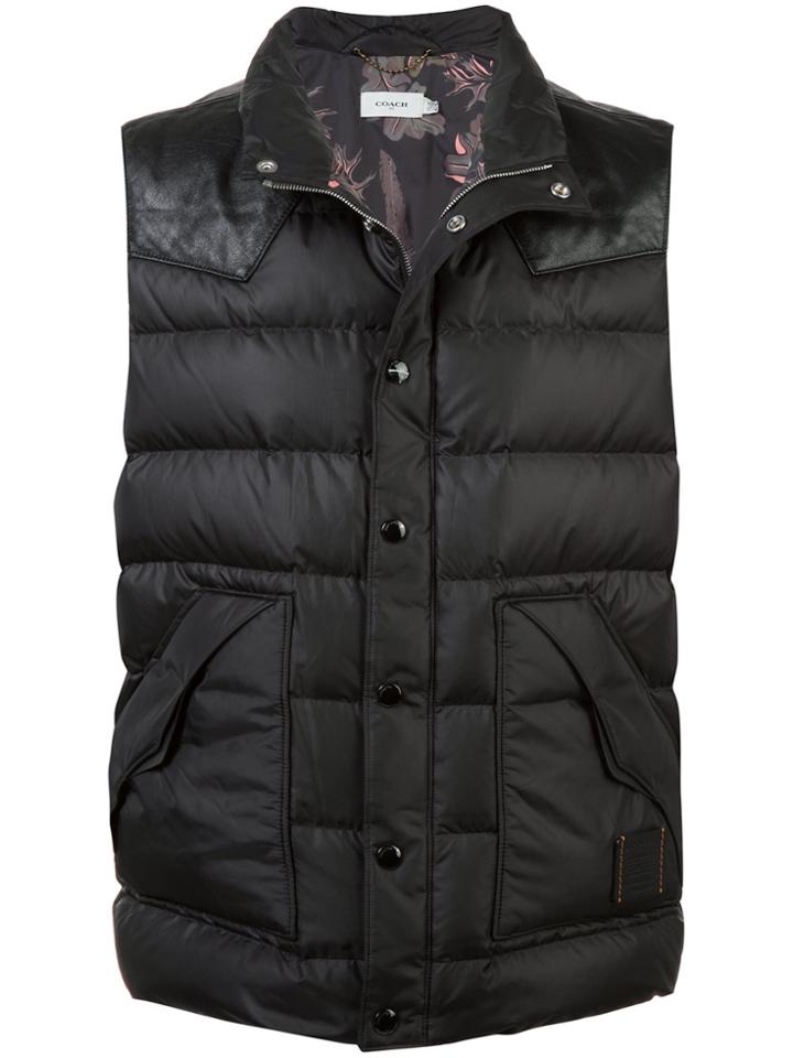 Coach Lightweight Down Vest - Black