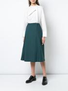Lemaire Wrap Style A-line Mid-length Skirt - Green