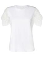 Chloé Organza Sleeved T-shirt - White