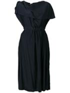 Marni - Pleat Detail Sleeveless Dress - Women - Silk/acetate - 44, Blue, Silk/acetate
