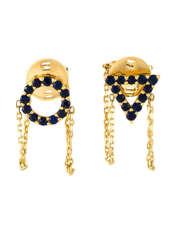 Gisele For Eshvi 'september' Earrings, Women's, Metallic