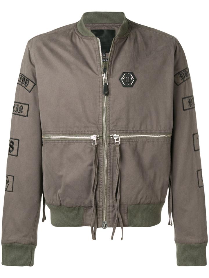 Philipp Plein 'fight Like A Brave' Jacket - Green