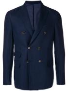 Eleventy Double Breasted Blazer - Blue