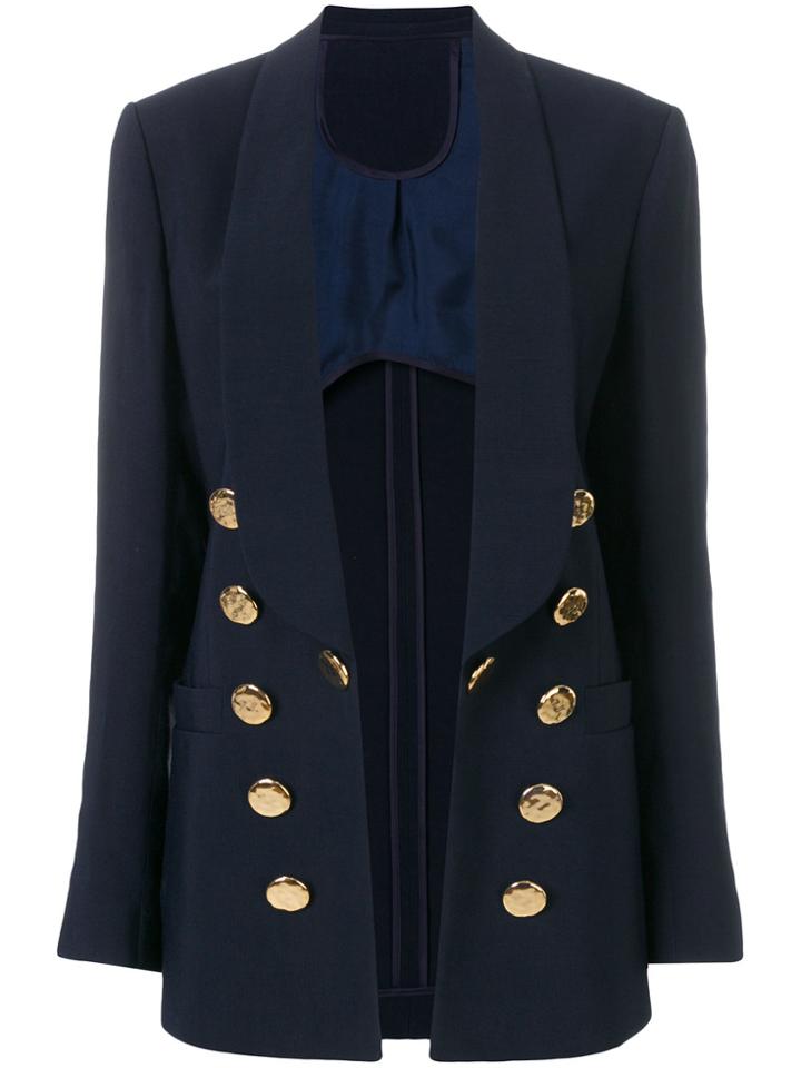 Petar Petrov Double Breasted Blazer - Blue