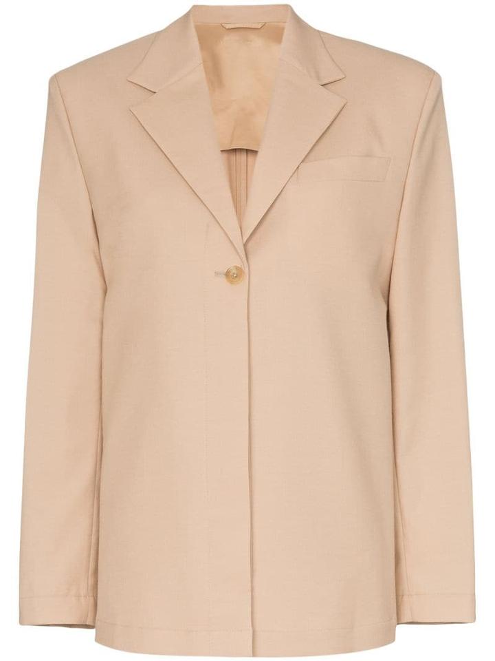 Wright Le Chapelain Weekend Button-down Blazer Jacket - Neutrals