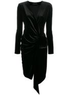 Alexandre Vauthier Asymmetric Midi Dress - Black