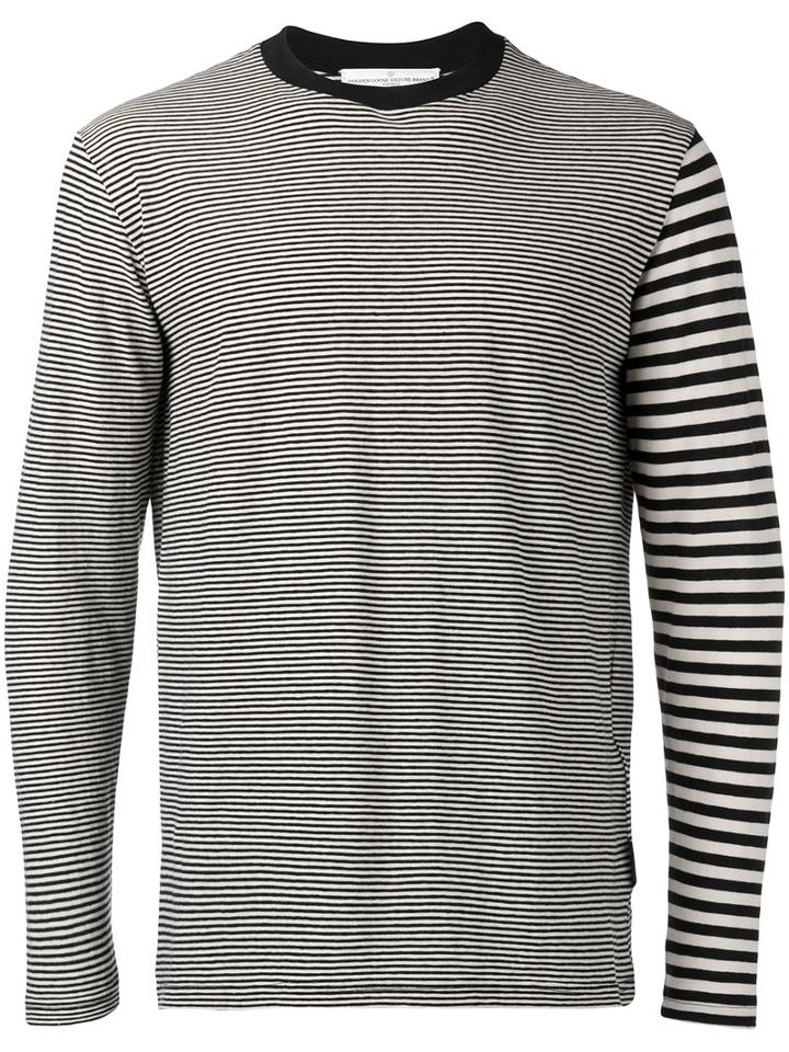 Golden Goose Deluxe Brand - Striped Longsleeved T-shirt - Men - Cotton/linen/flax - L, Black, Cotton/linen/flax