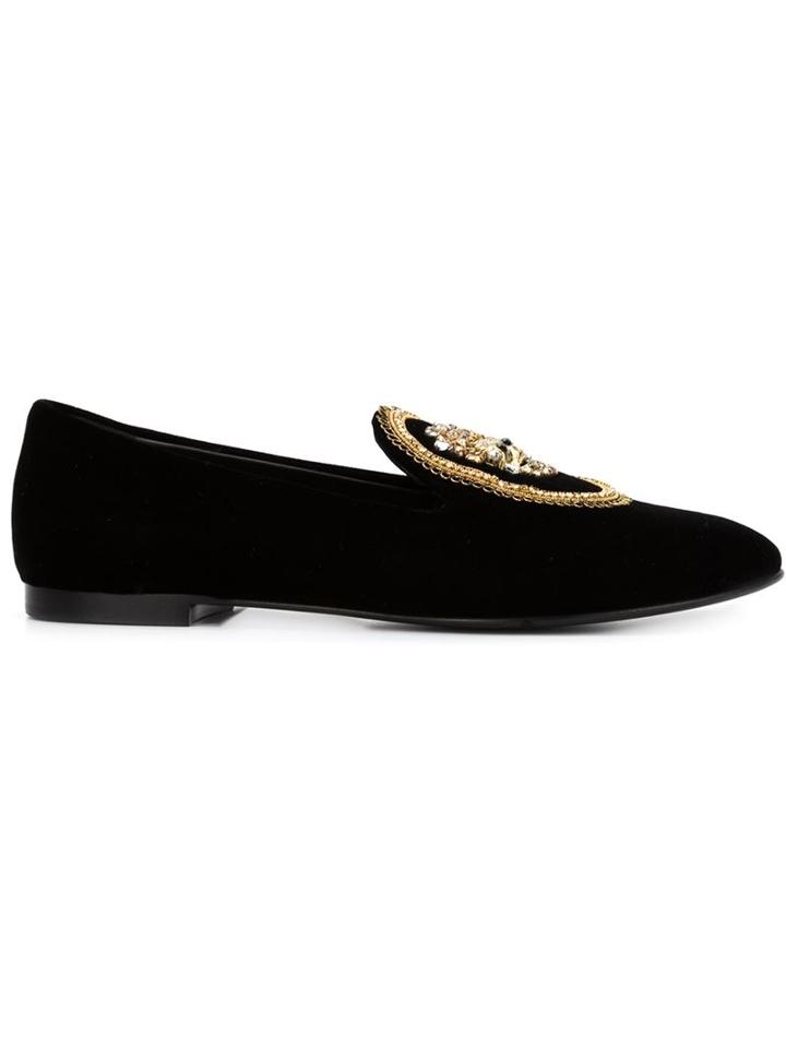 Giuseppe Zanotti Design Embroidered Slippers