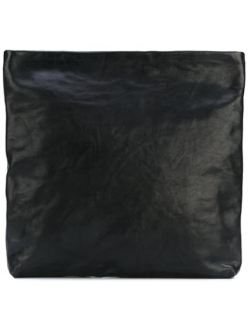 The Last Conspiracy - Large Waxed Clutch - Women - Horse Leather - One Size, Black, Horse Leather