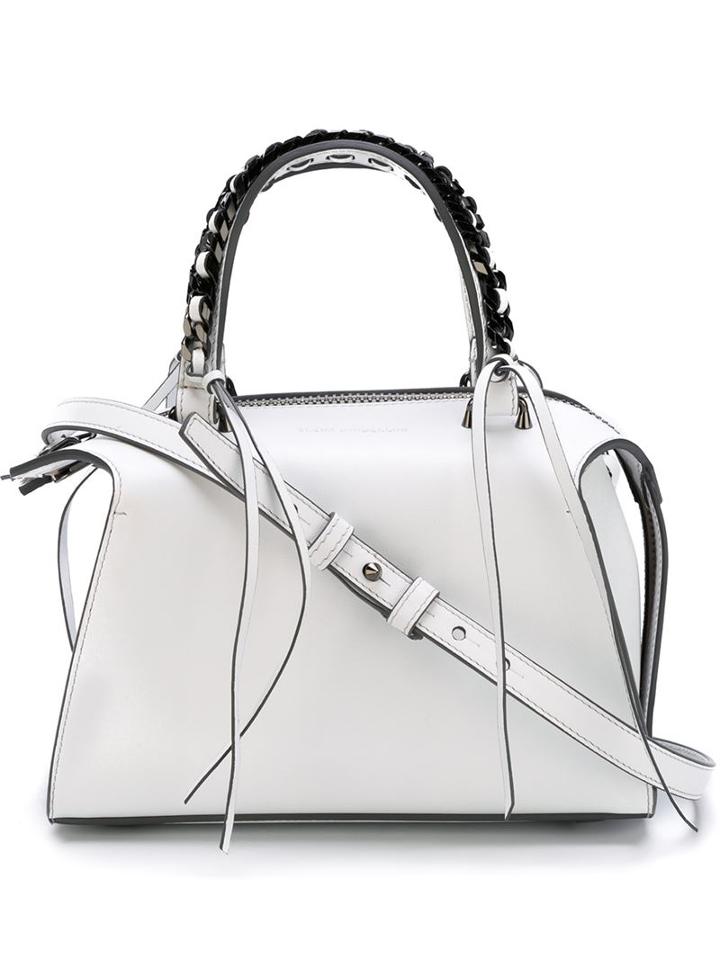 Elena Ghisellini Gabria Tote, Women's, White, Leather/metal Other