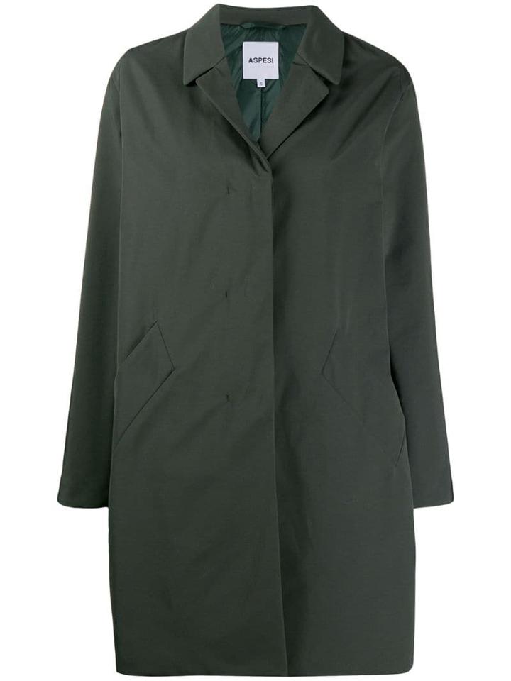 Aspesi Loose Fit Raincoat - Green