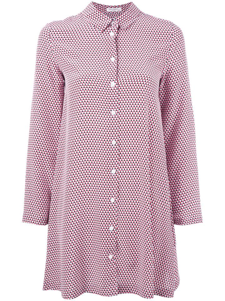Equipment - 'lenox' Shirt Dress - Women - Silk - Xs, Pink/purple, Silk