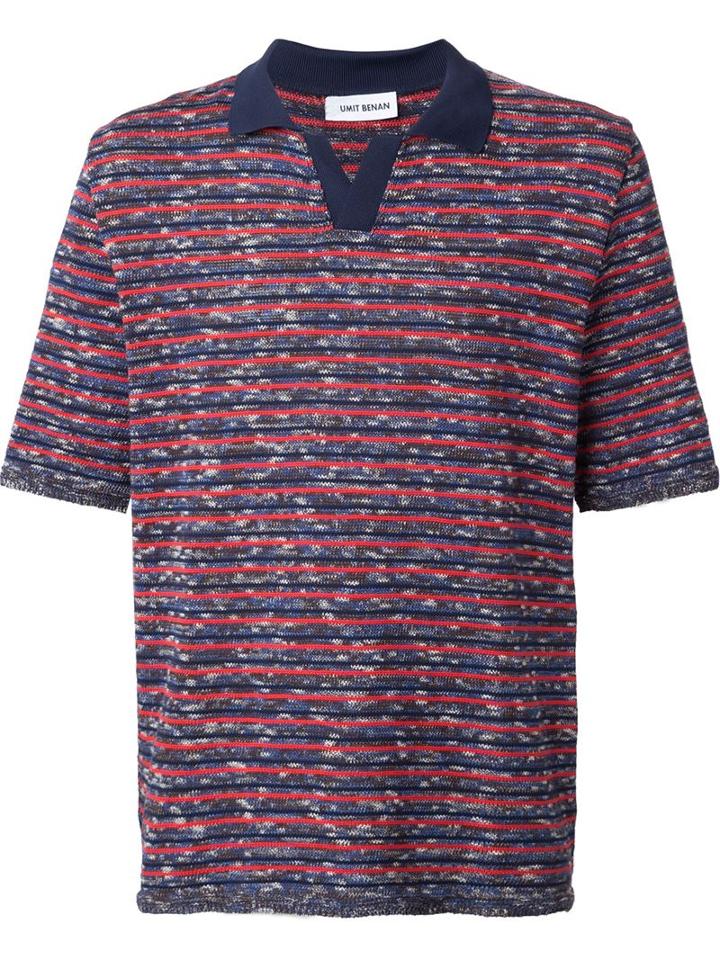 Umit Benan Striped Polo Shirt