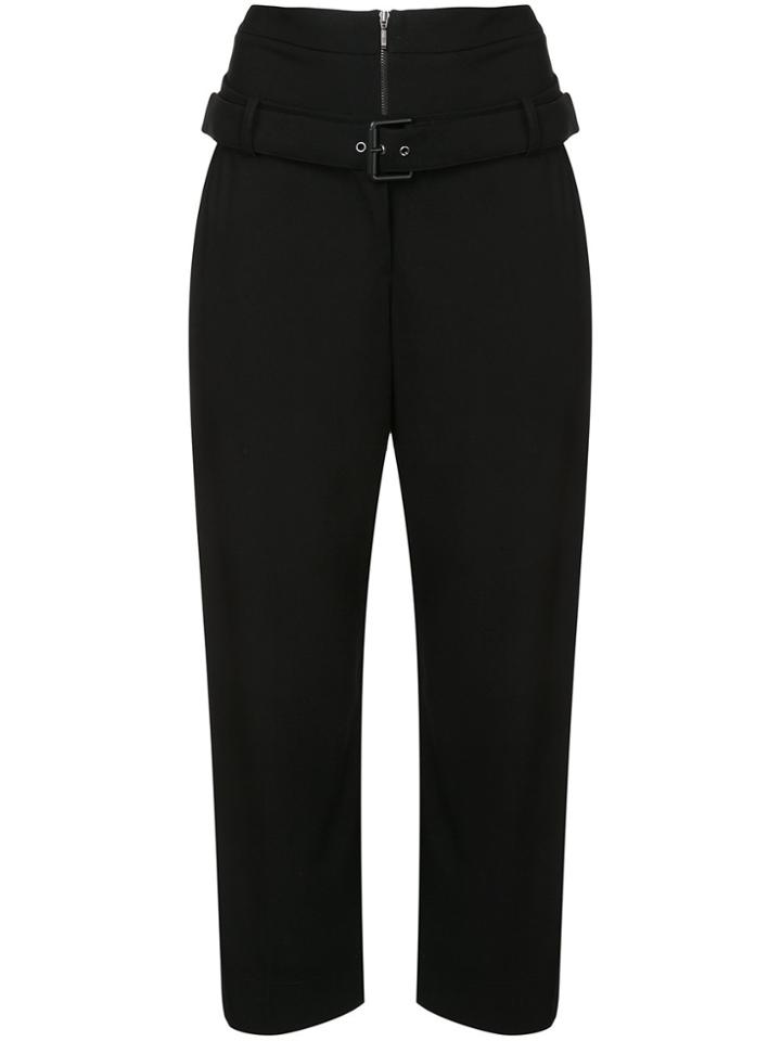 Osklen Double Waist Cropped Trousers - Black