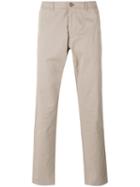 Slim Chino Trousers - Men - Cotton/spandex/elastane - 48, Nude/neutrals, Cotton/spandex/elastane, Boss Hugo Boss