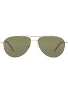 Oliver Peoples Classic Aviator Sunglasses - Gold