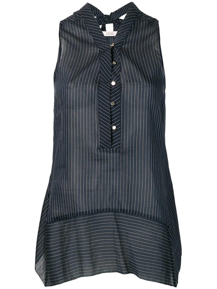 Dorothee Schumacher Pinstripe Top - Blue