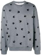 Mcq Alexander Mcqueen Bird Print Sweatshirt - Grey