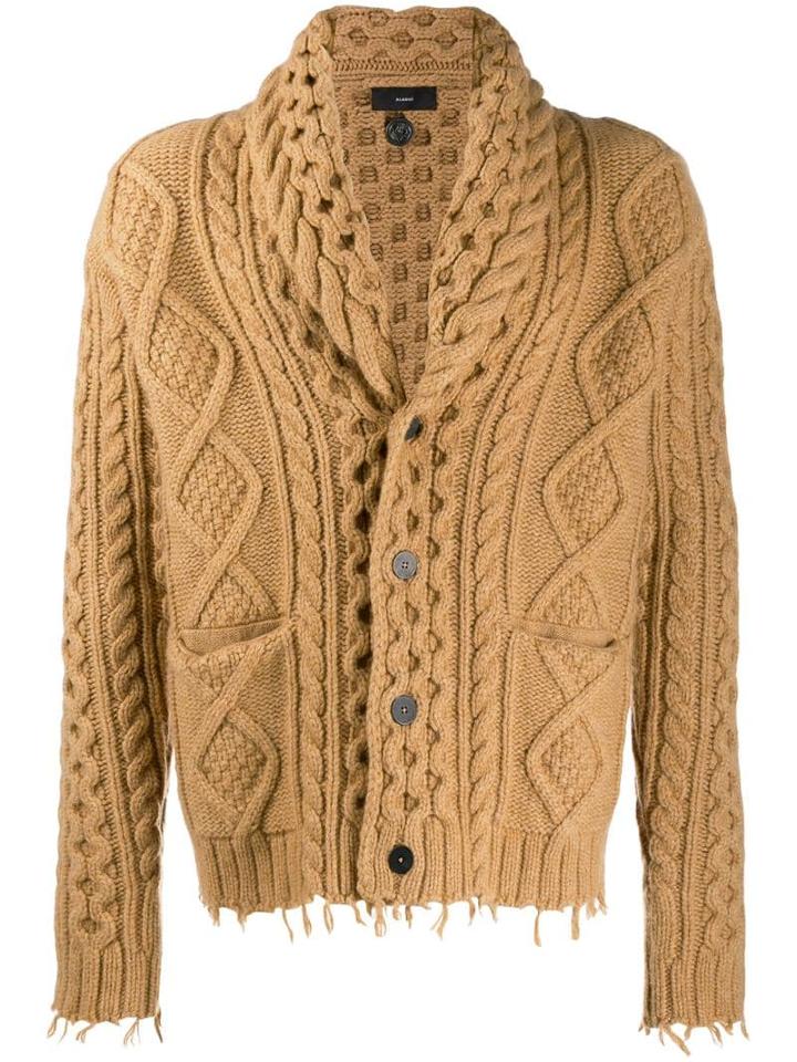 Alanui Chunky Knit Cardigan - Brown