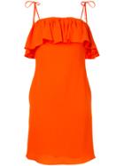 Sonia By Sonia Rykiel Ruffled Fitted Dress - Yellow & Orange