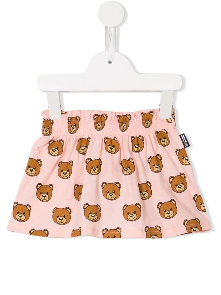 Moschino Kids Bear Print Skirt, Girl's, Size: 18-24 Mth, Pink/purple