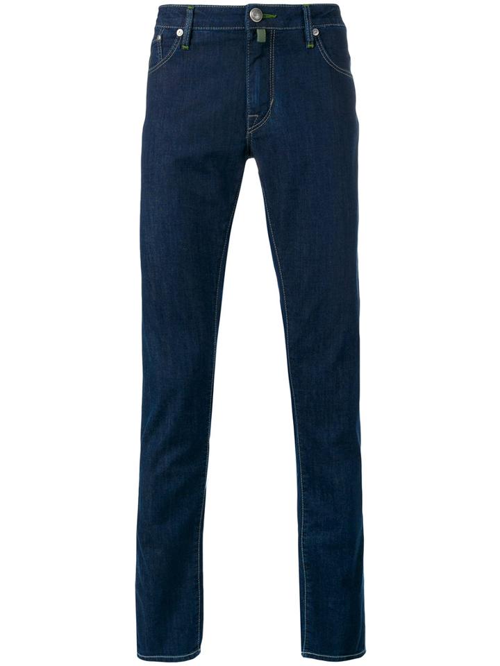 Jacob Cohen Straight Jeans, Men's, Size: 31, Blue, Cotton/viscose/polyester/spandex/elastane