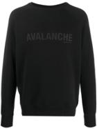 Ron Dorff Printed Long-sleeved Sweater - Black