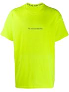 F.a.m.t. No Social Media T-shirt - Yellow