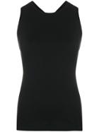 No Ka' Oi Cross Strap Sports Top - Black