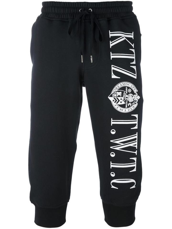 Ktz Logo Print Cropped Joggers