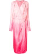 Attico Ombre Dress Robe - Pink & Purple