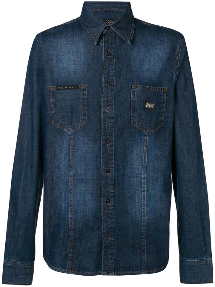 Philipp Plein Fresh Denim Shirt - Blue