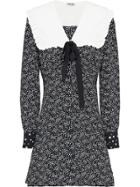 Miu Miu Star Print Dress - Black
