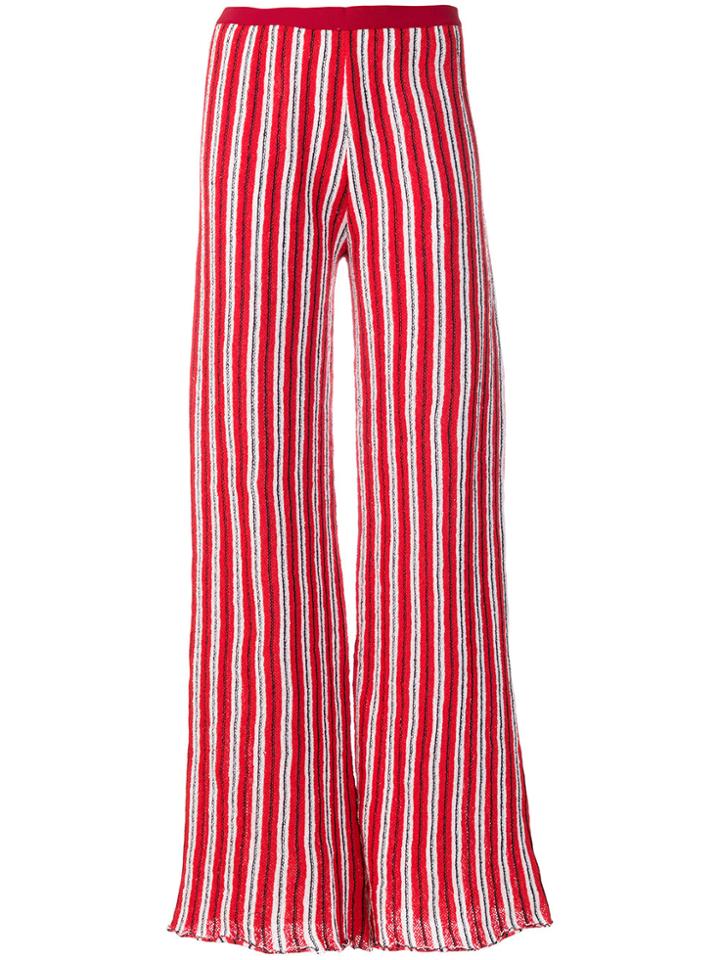 Aviù Striped Flared Trousers