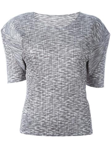Pleats Please By Issey Miyake Vintage Pleated T-shirt - Grey