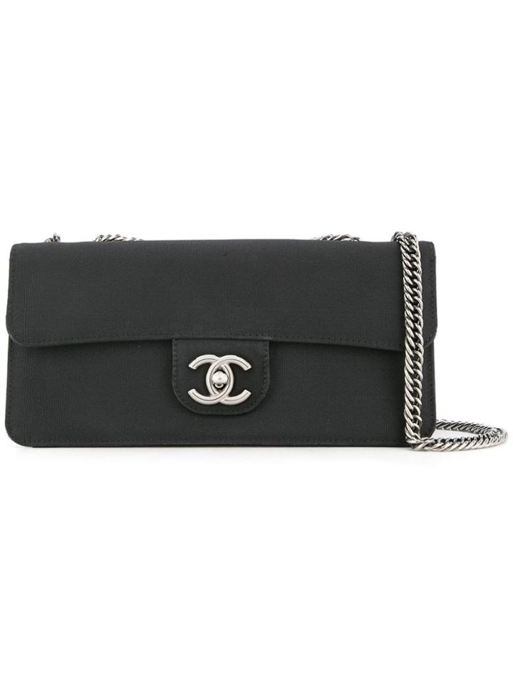 Chanel Pre-owned Cc Logo Chain Shoulder Bag - Black