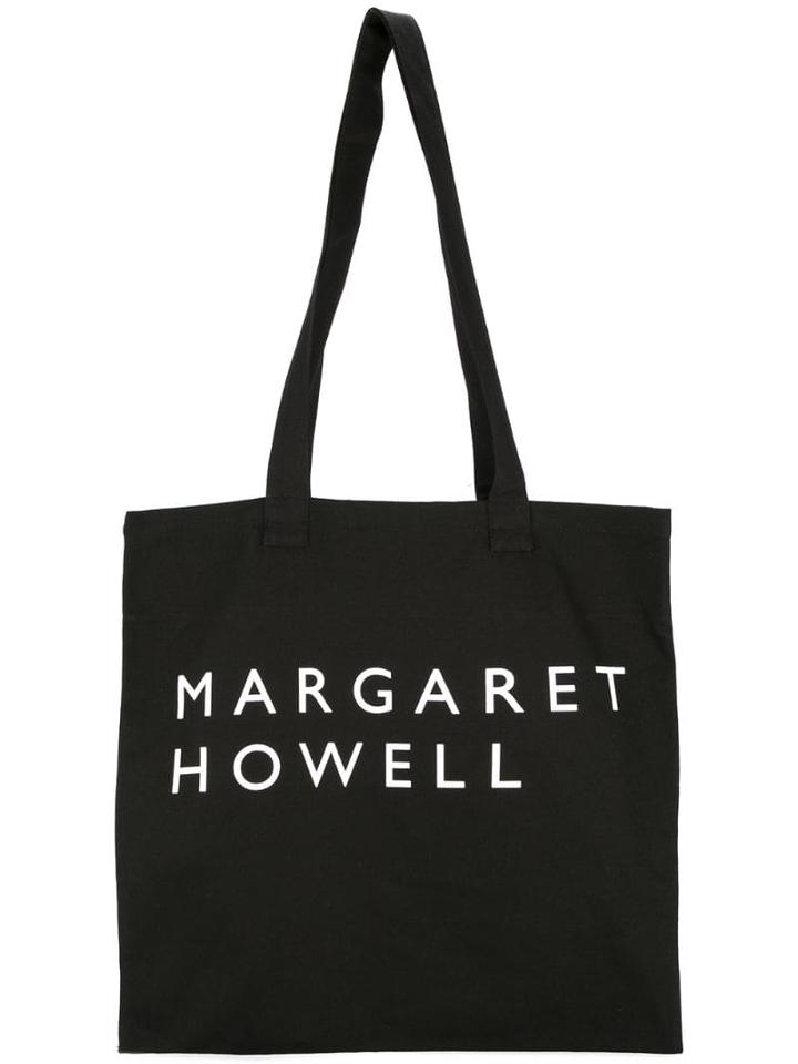 Margaret Howell Logo Shopper Tote - Black